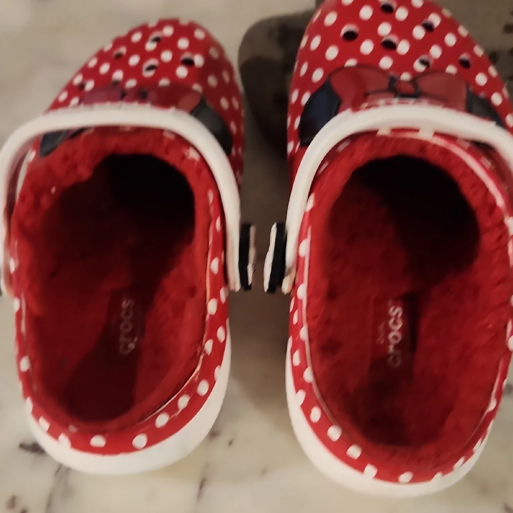 Crocos | Minnie Mouse Clogs Linned Kids Sz 11